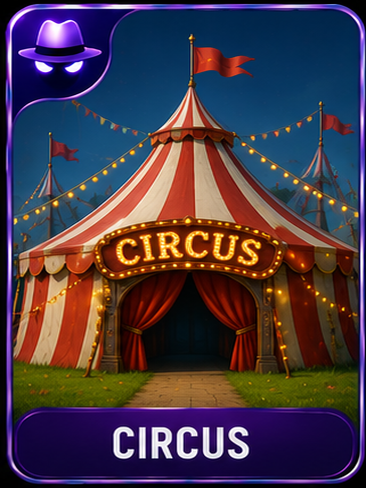 Circus location card