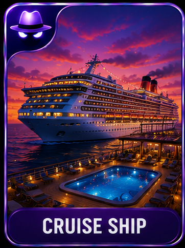 Cruise Ship location card