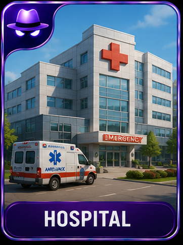 Hospital location card
