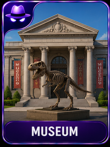 Museum location card