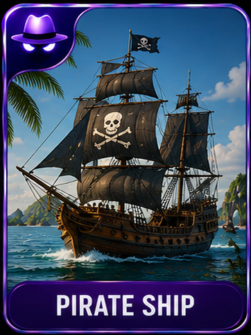 Pirate Ship location card