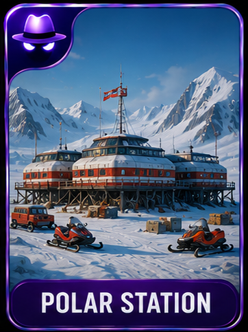 Polar Station location card