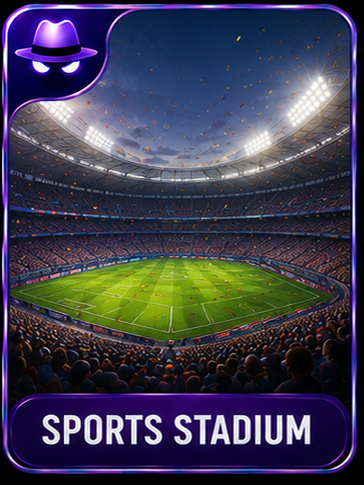 Sports Stadium location card