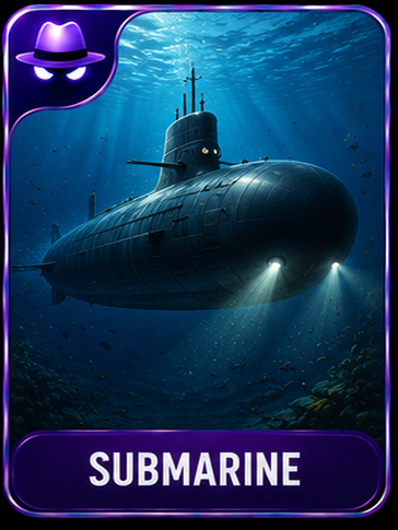 Submarine location card