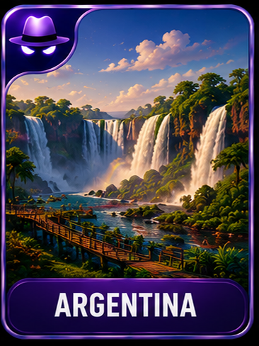 Argentina location card