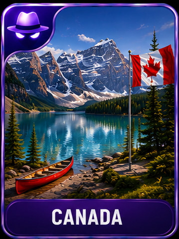 Canada location card