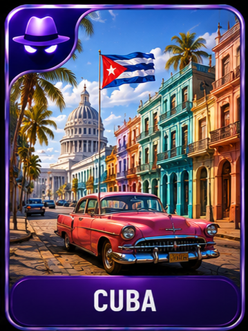 Cuba location card