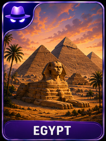 Egypt location card