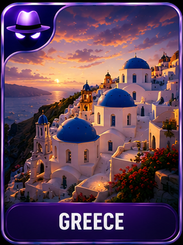 Greece location card