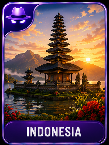 Indonesia location card