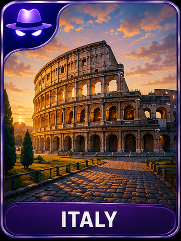 Italy location card