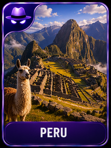 Peru location card