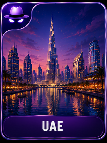 UAE location card