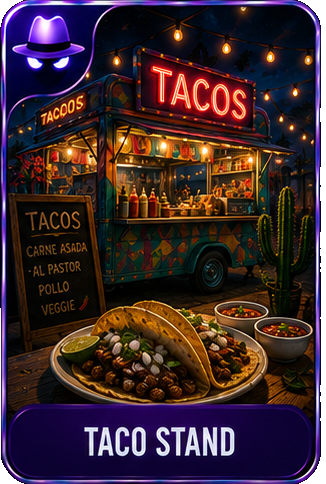 Taco Stand location card