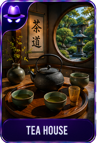 Tea House location card
